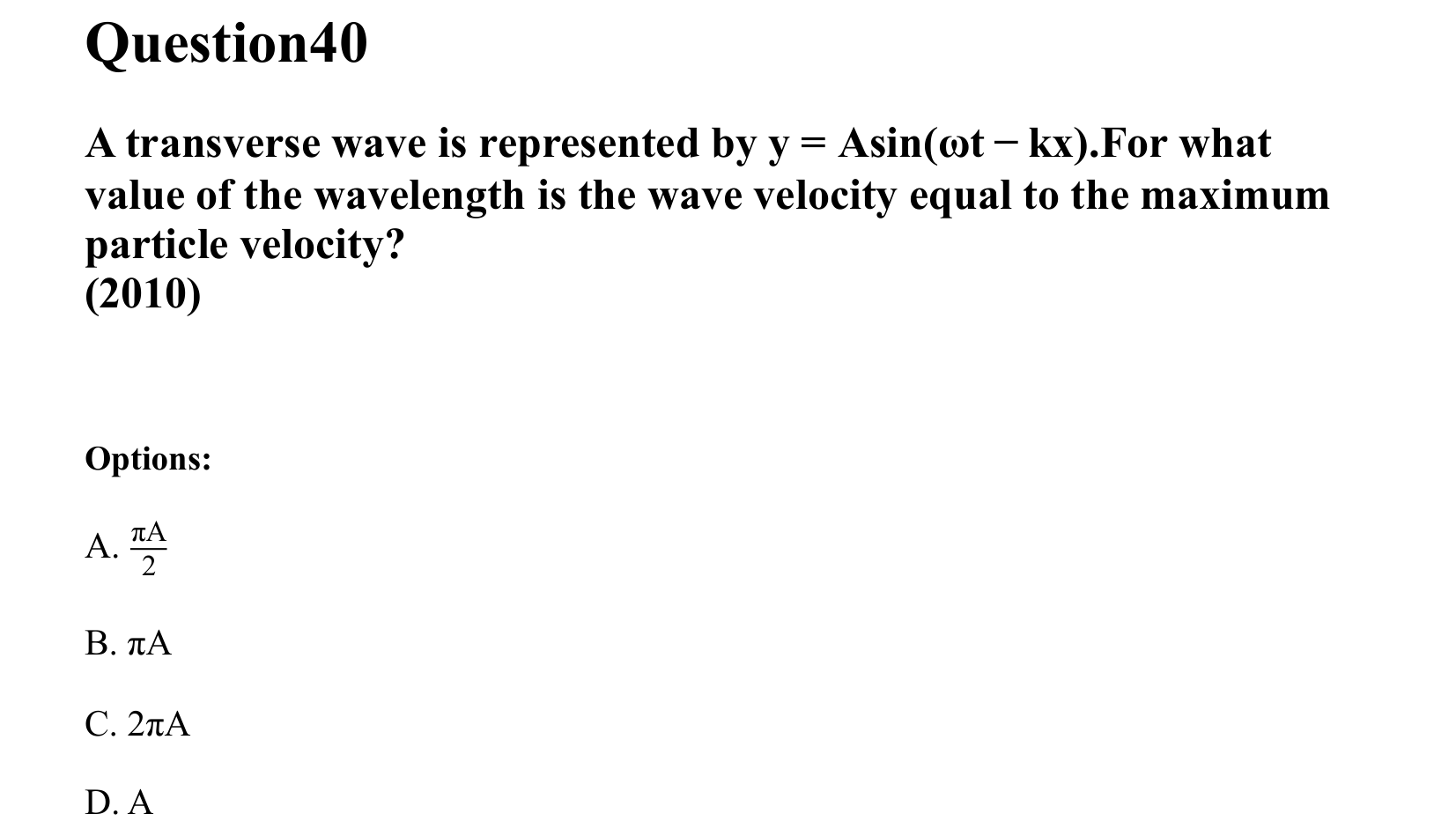 Waves question 40