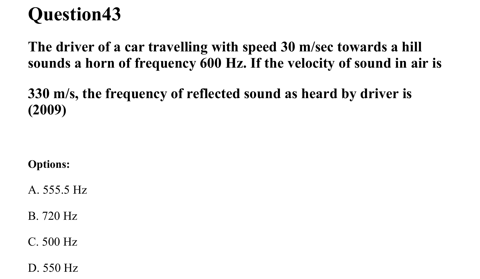 Waves question 43