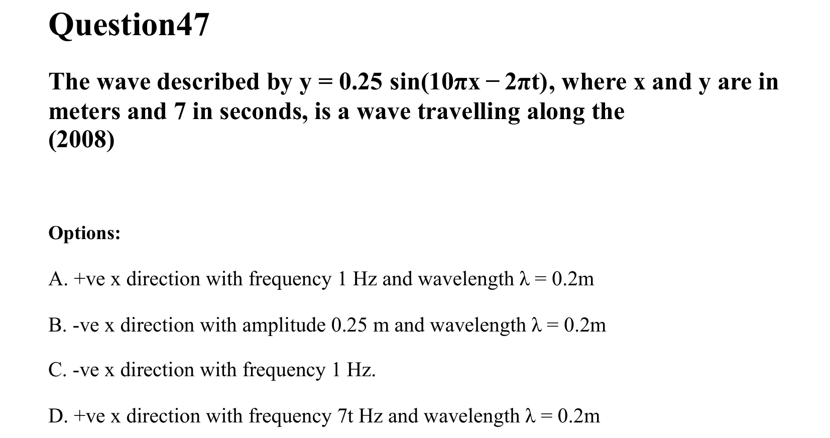 Waves question 47