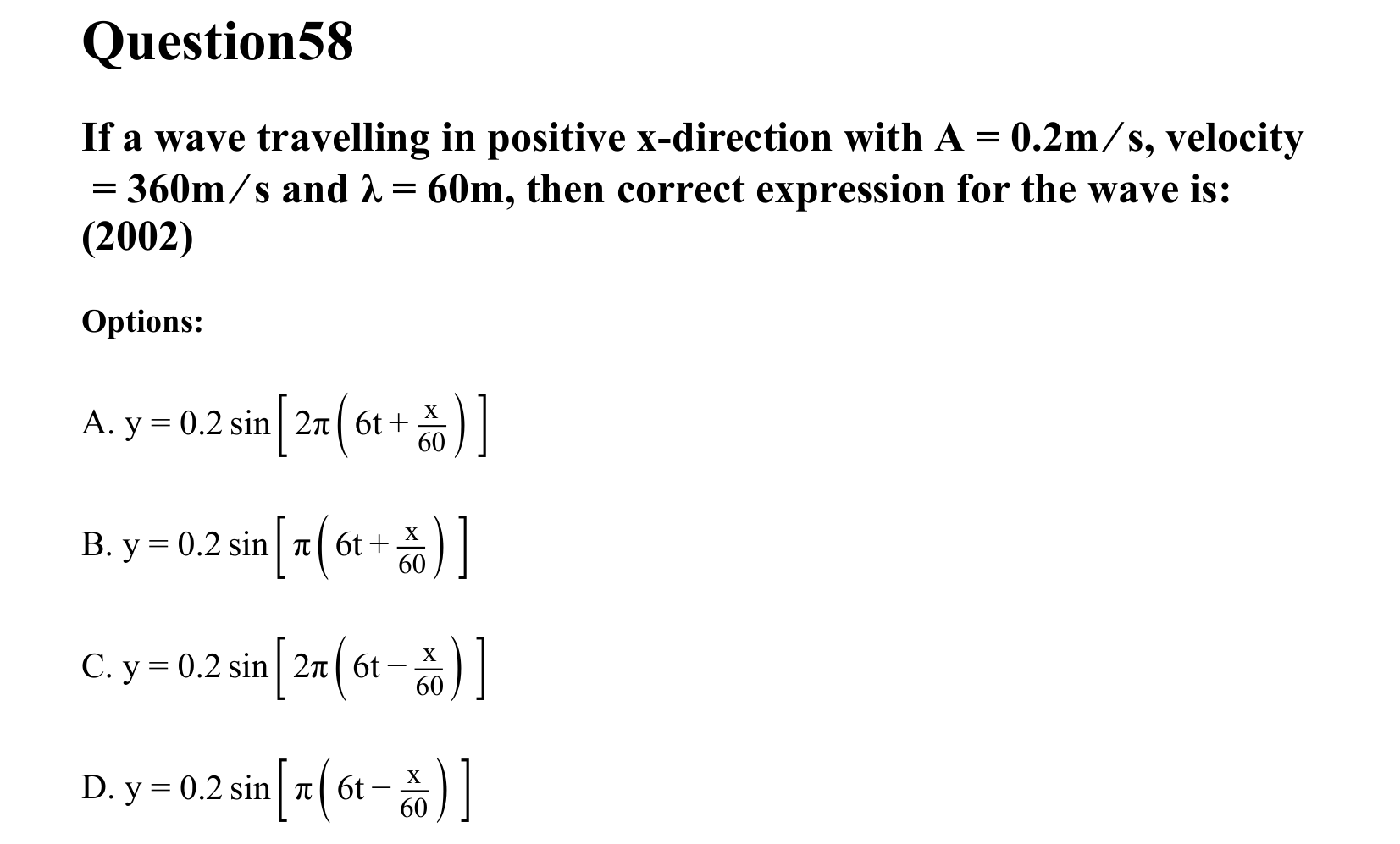 Waves question 58
