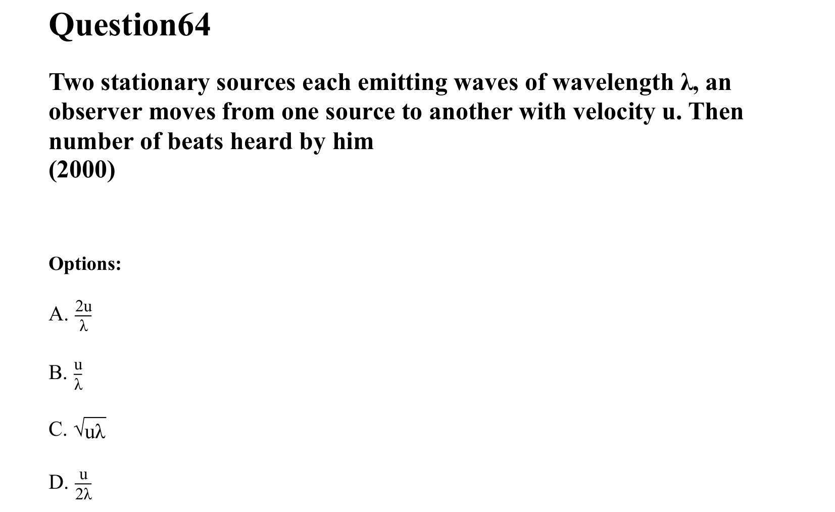 Waves question 64