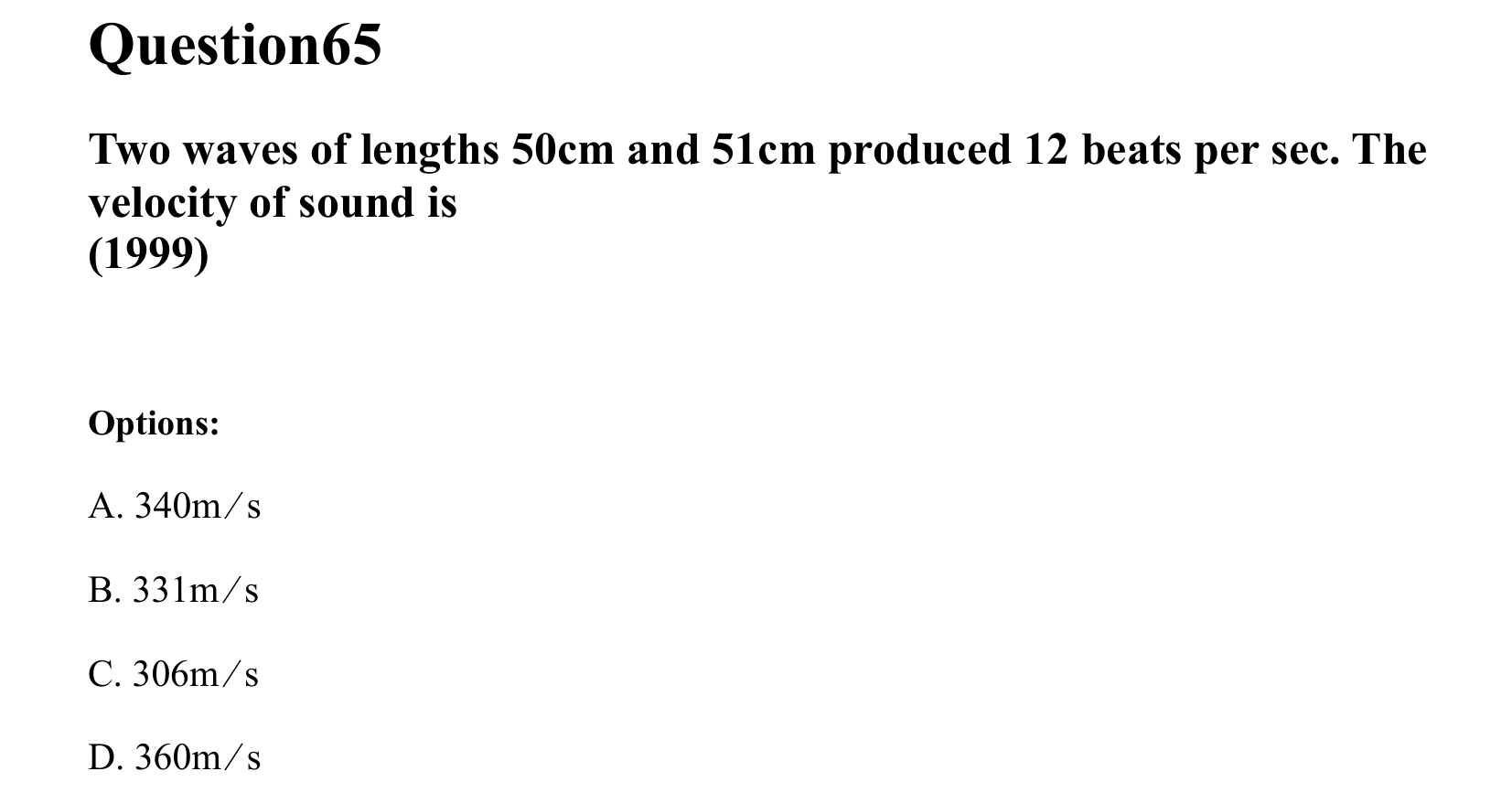 Waves question 65