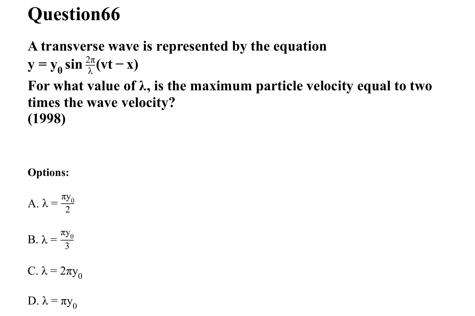 Waves question 66