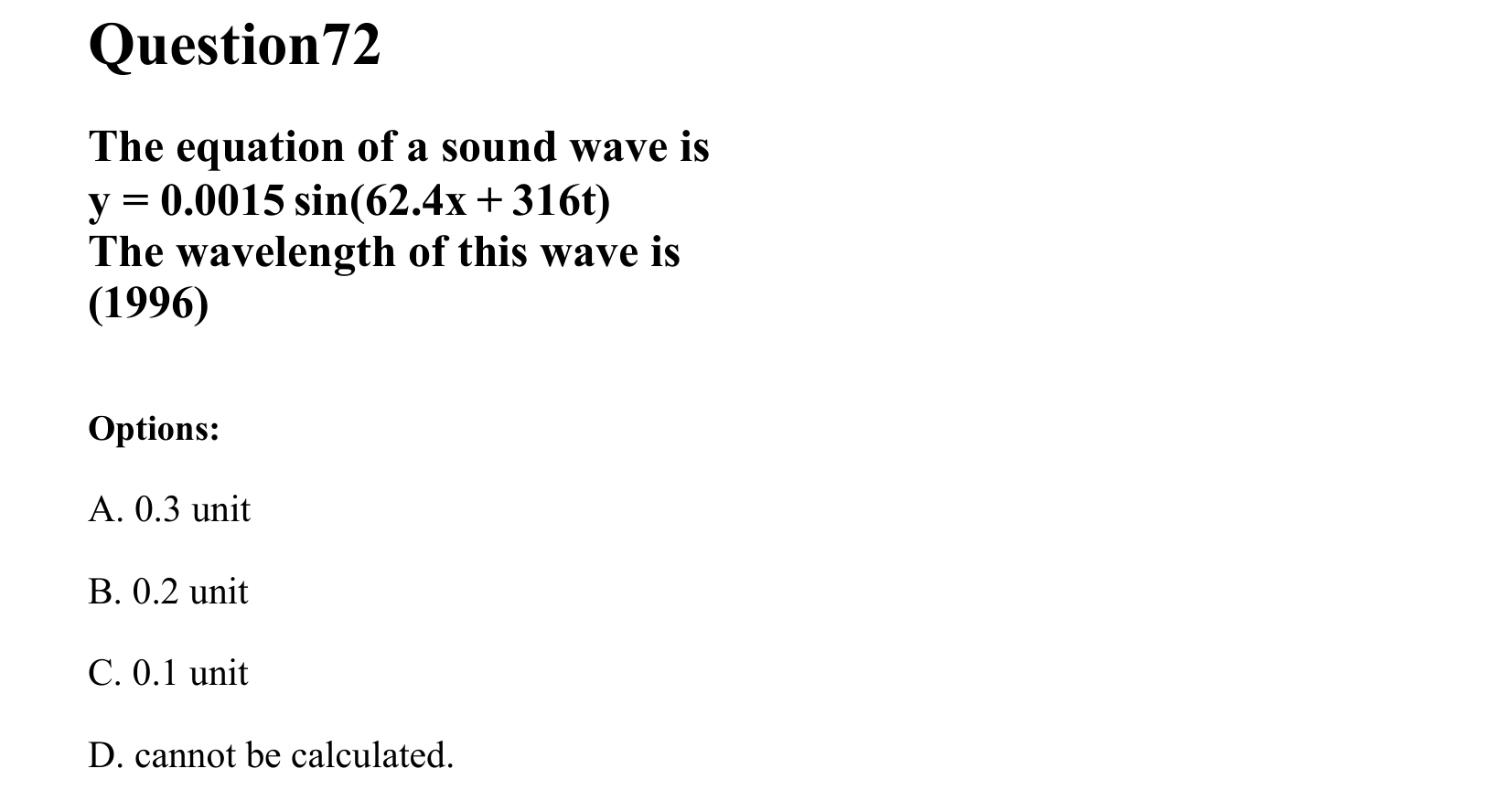 Waves question 72