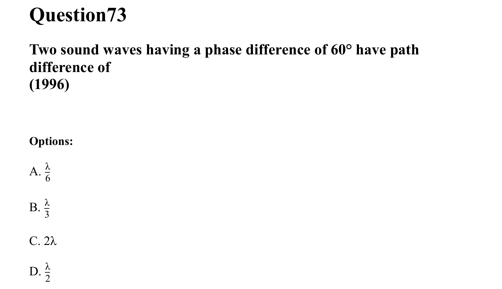 Waves question 73
