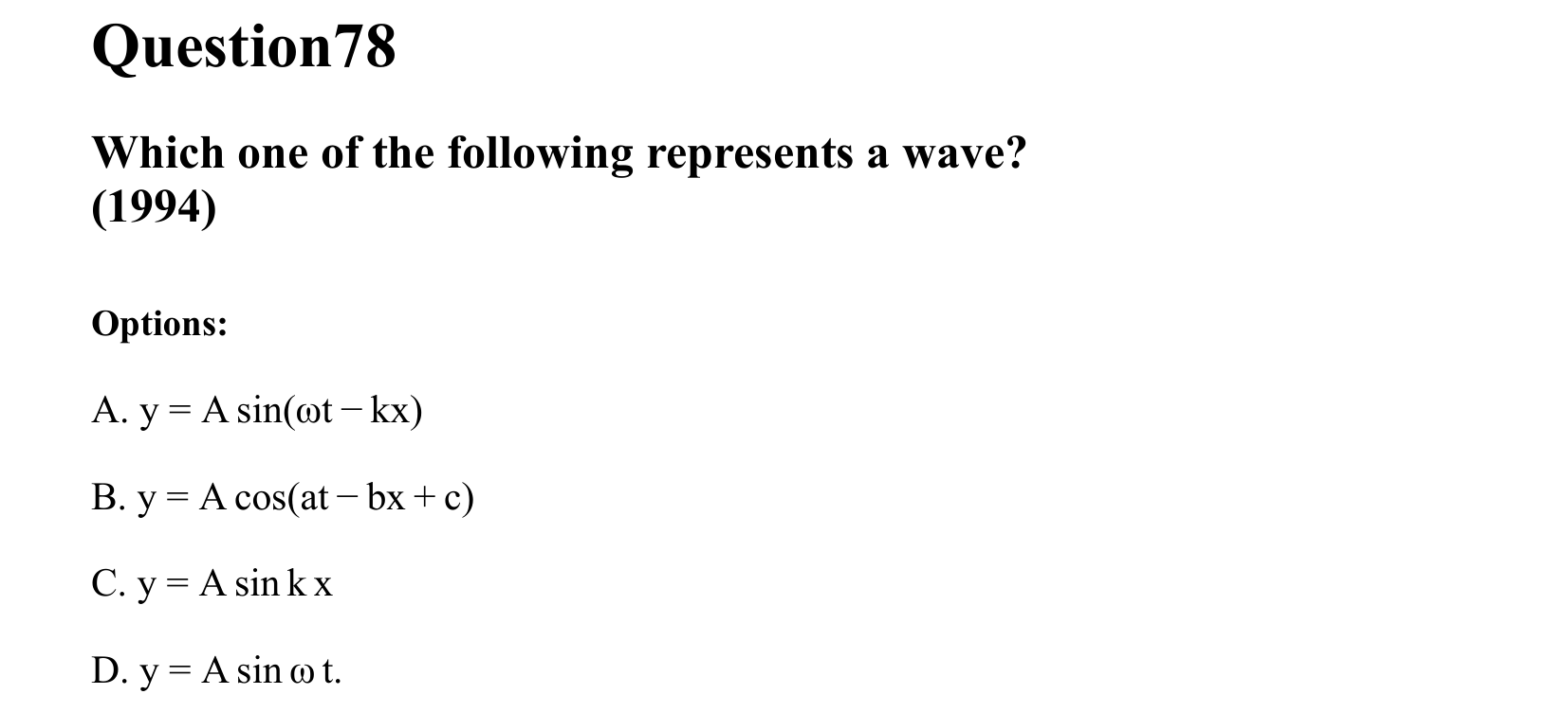 Waves question 78