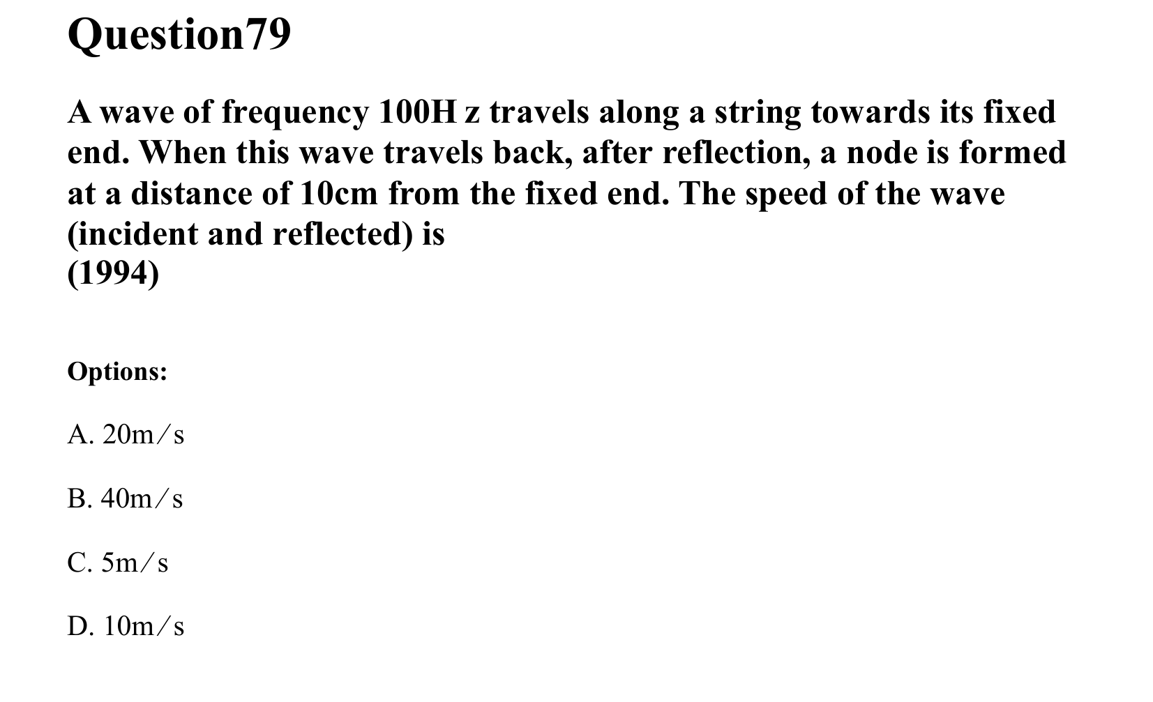 Waves question 79