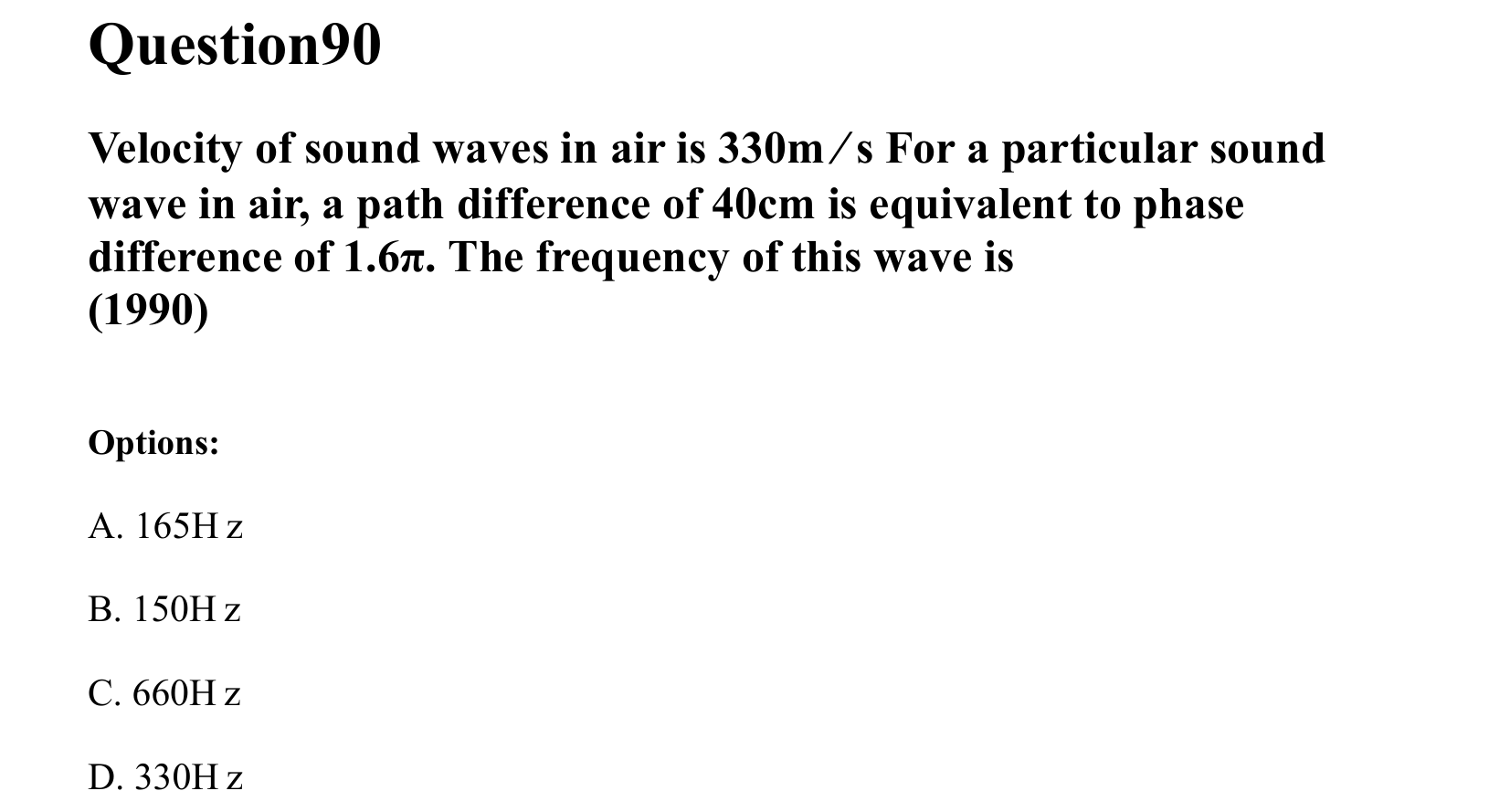 Waves question 90