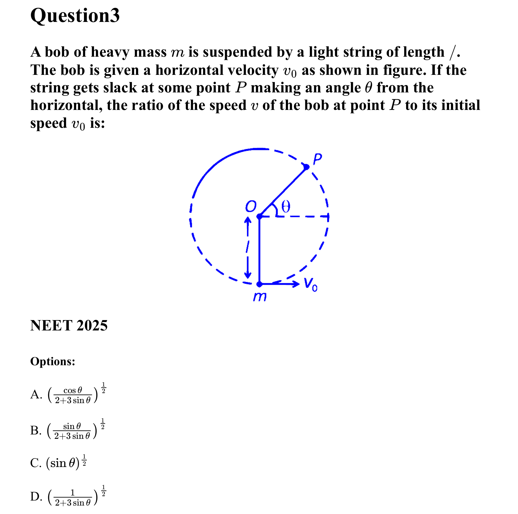 Work Energy and Power question 3