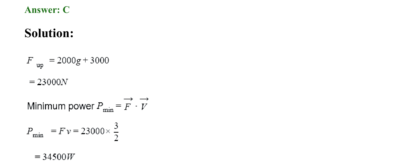 Work Energy and Power solution 11