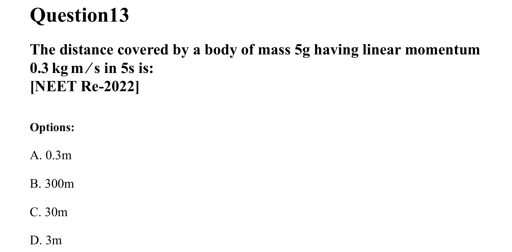 Work Energy and Power question 13
