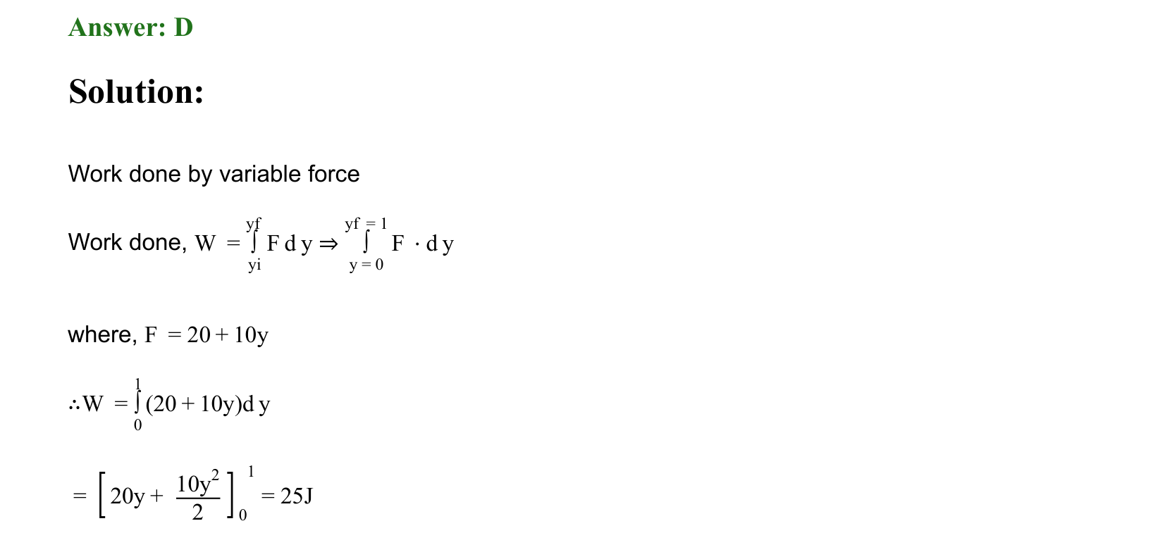 Work Energy and Power solution 18