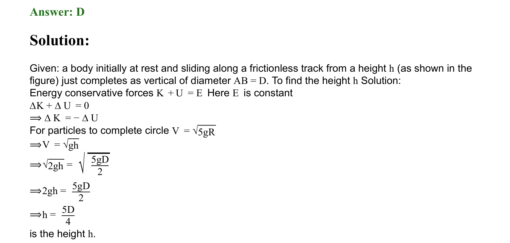 Work Energy and Power solution 22