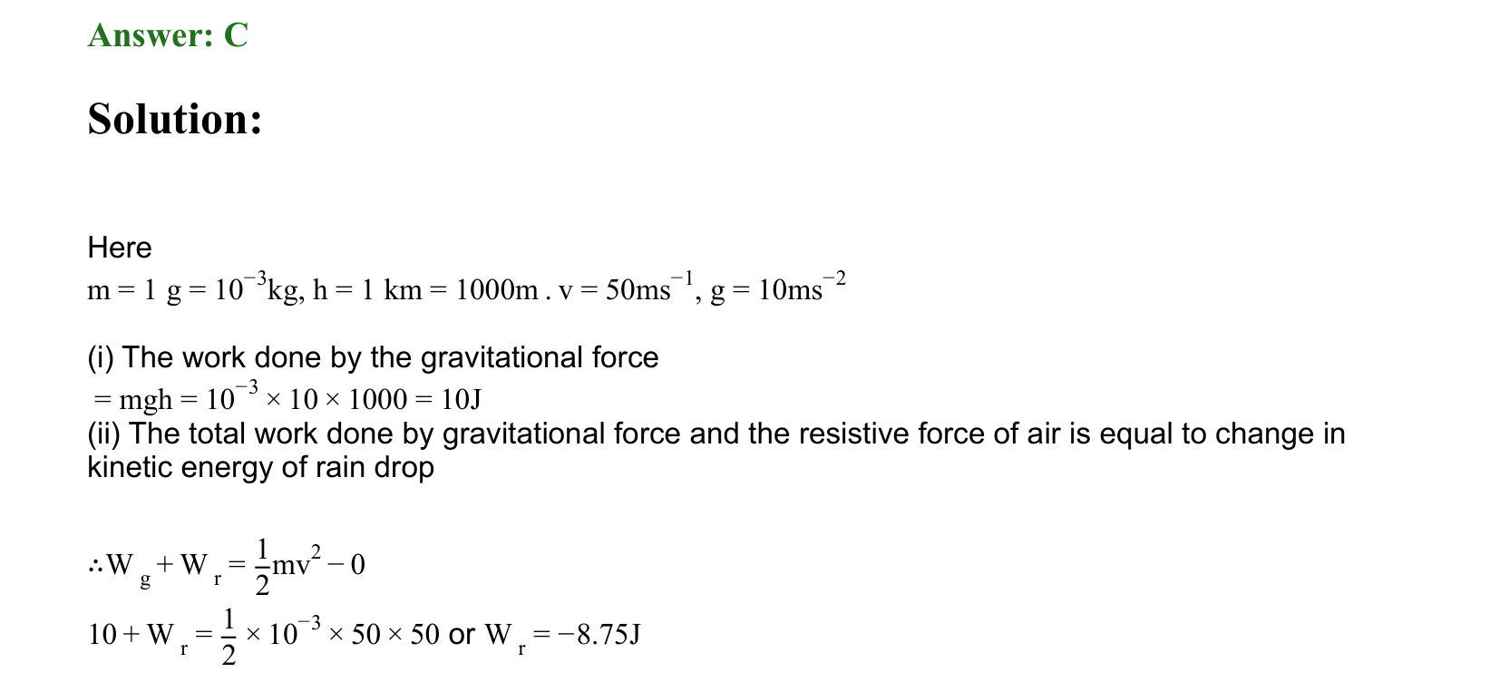 Work Energy and Power solution 23