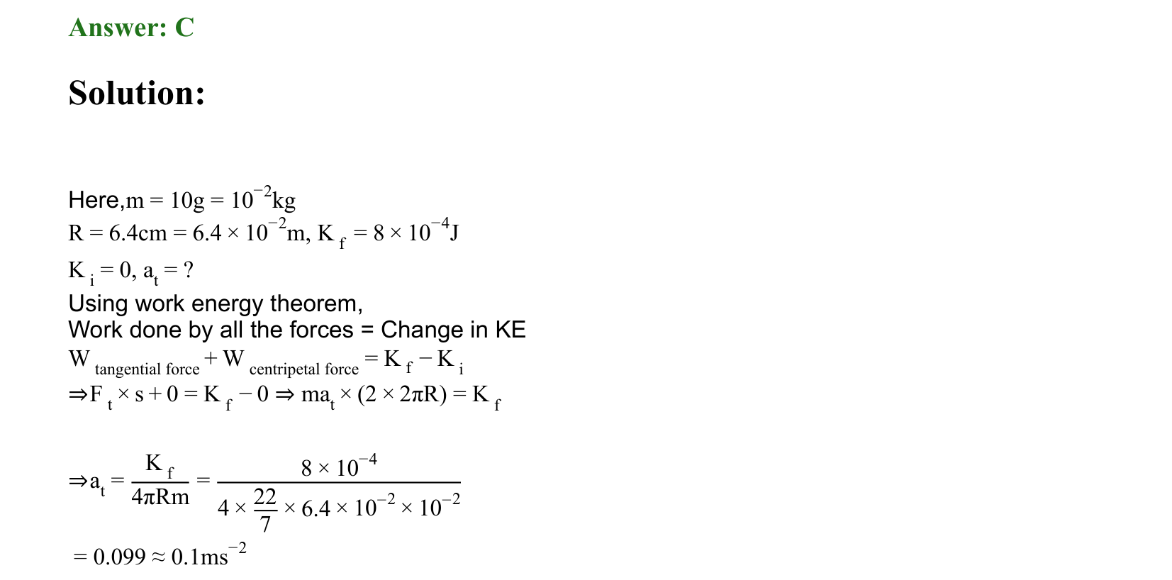 Work Energy and Power solution 24