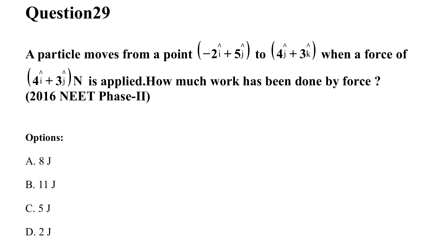 Work Energy and Power question 29