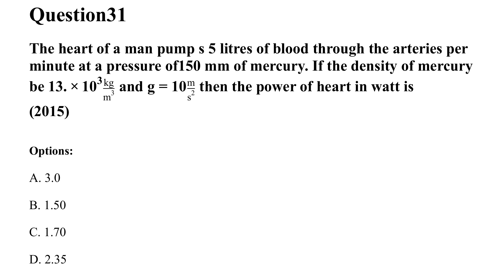 Work Energy and Power question 31