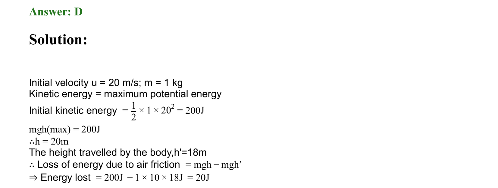 Work Energy and Power solution 54
