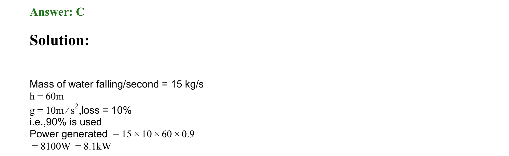 Work Energy and Power solution 58