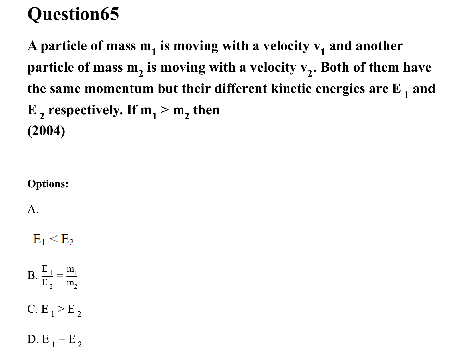 Work Energy and Power question 65
