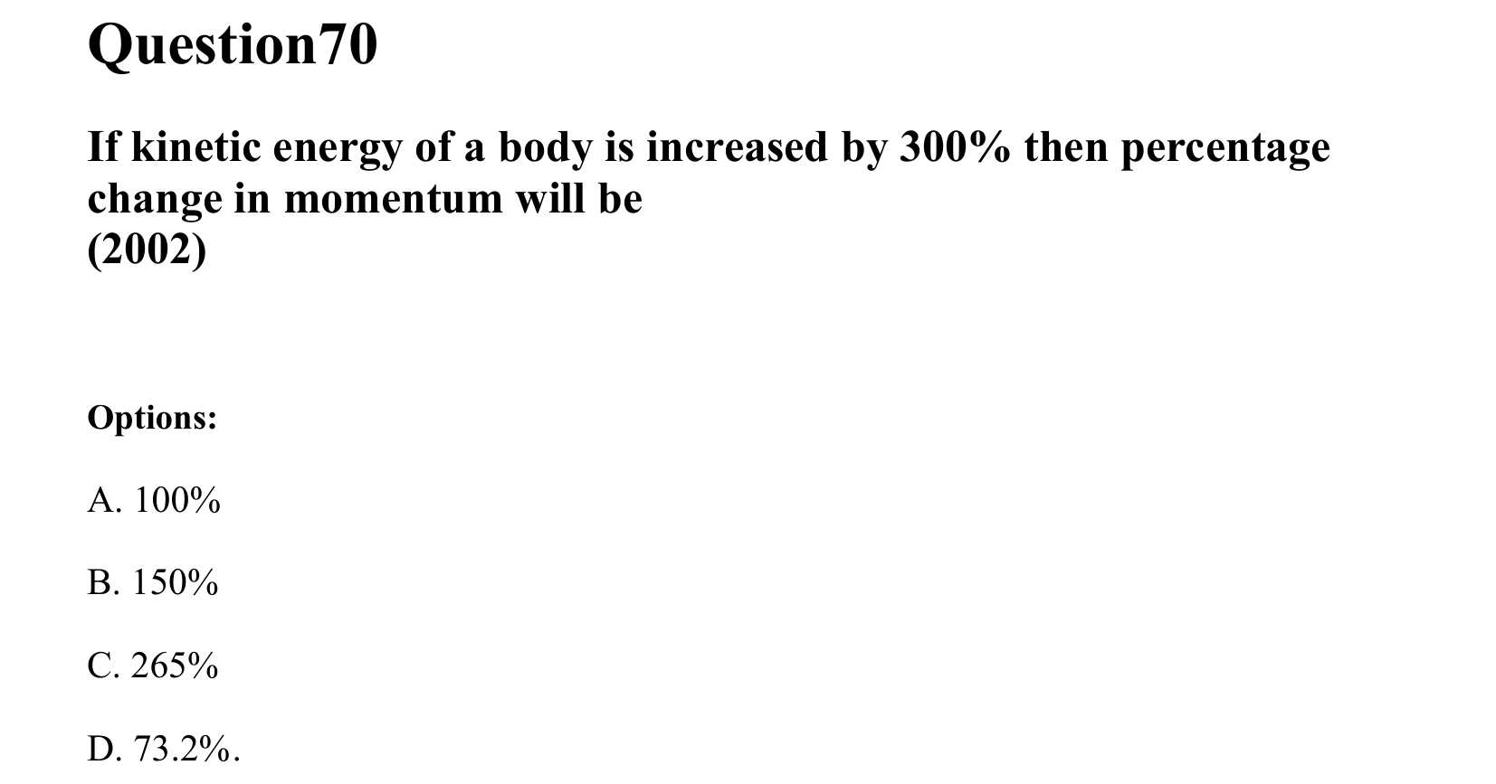Work Energy and Power question 70