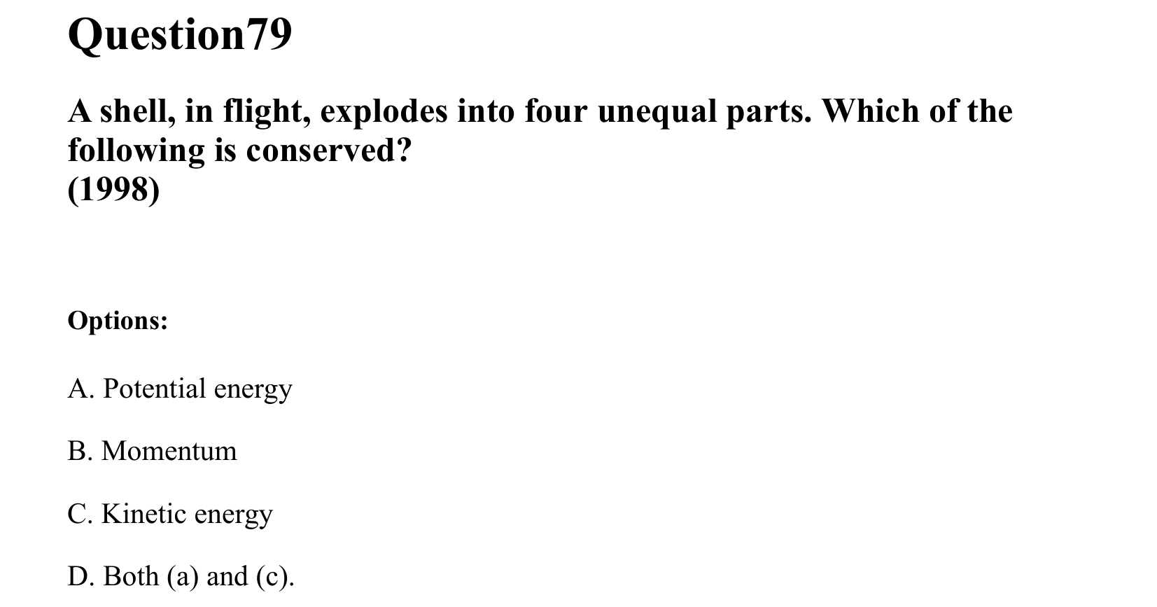 Work Energy and Power question 79