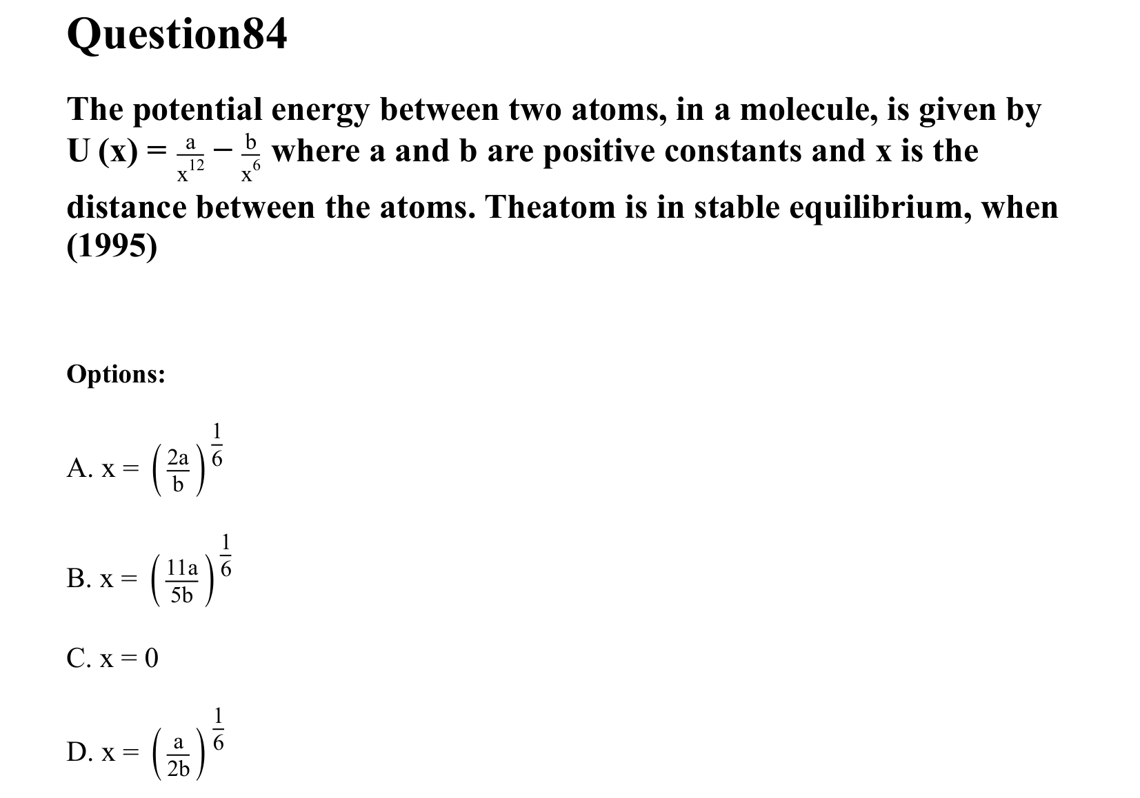 Work Energy and Power question 84