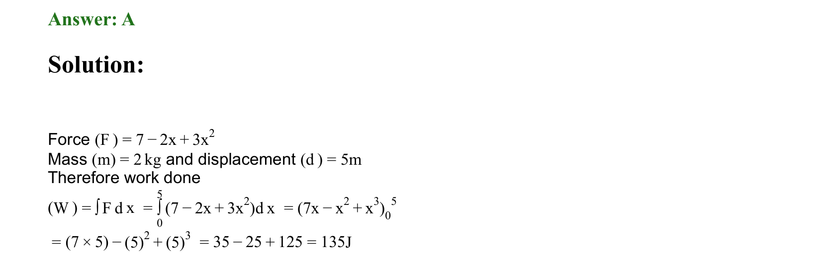 Work Energy and Power solution 87