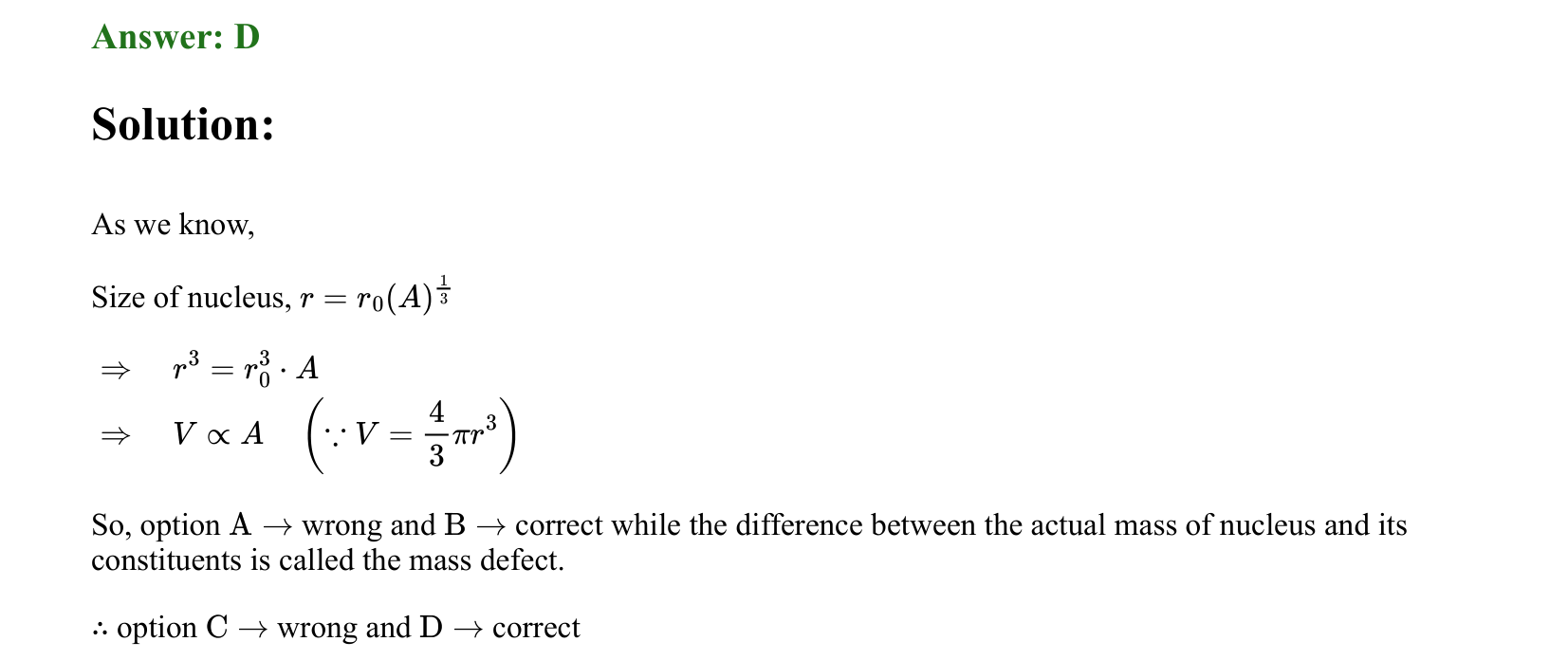 Atoms and Nuclei solution 2