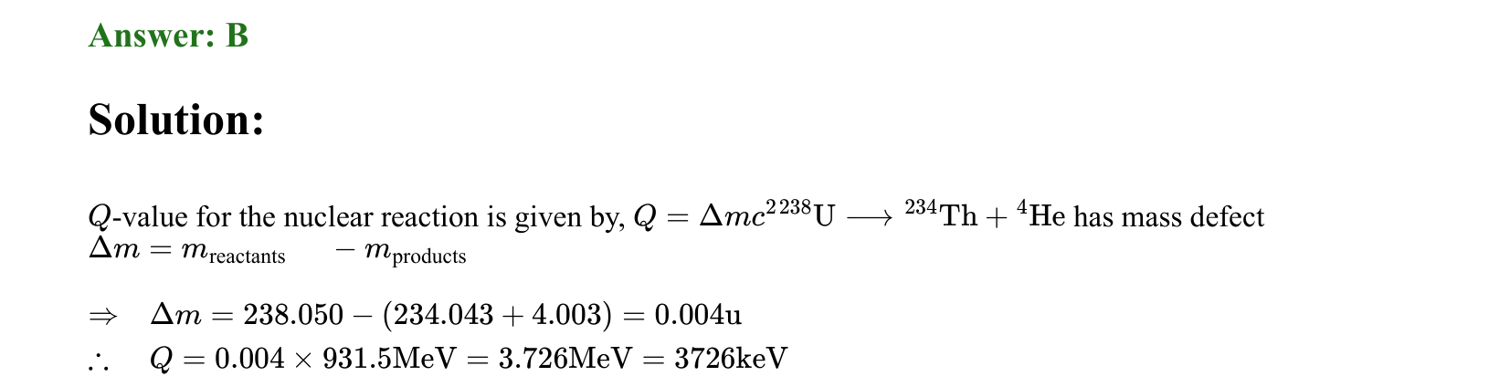 Atoms and Nuclei solution 5
