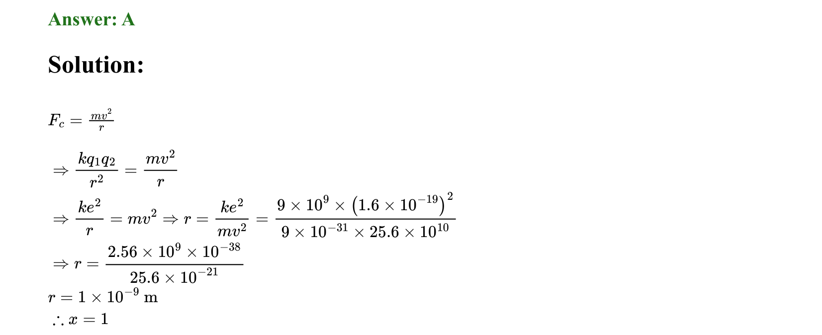 Atoms and Nuclei solution 6