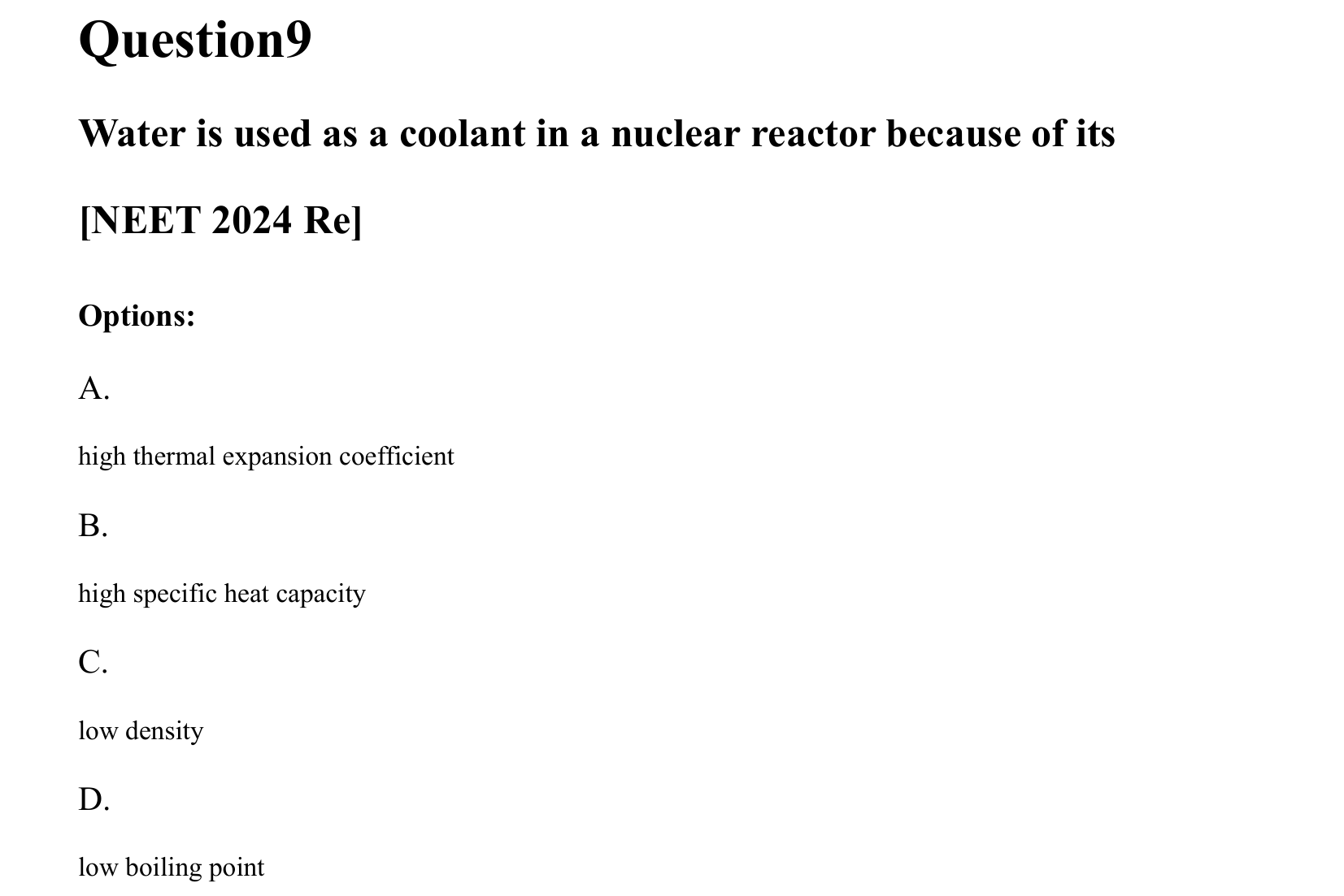 Atoms and Nuclei question 9