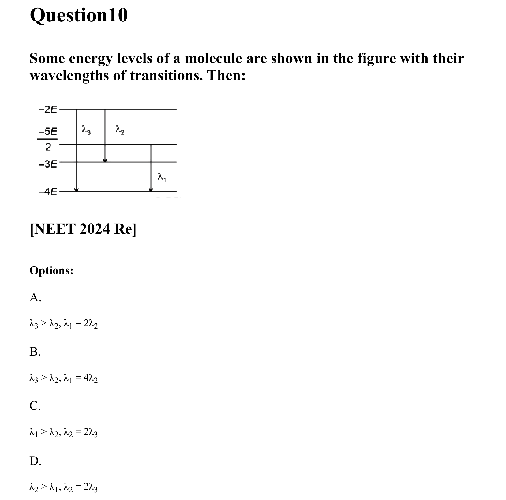 Atoms and Nuclei question 10