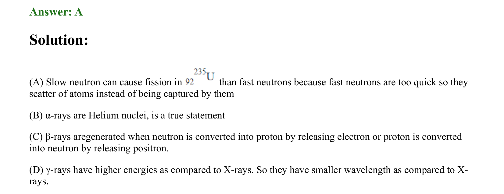Atoms and Nuclei solution 11