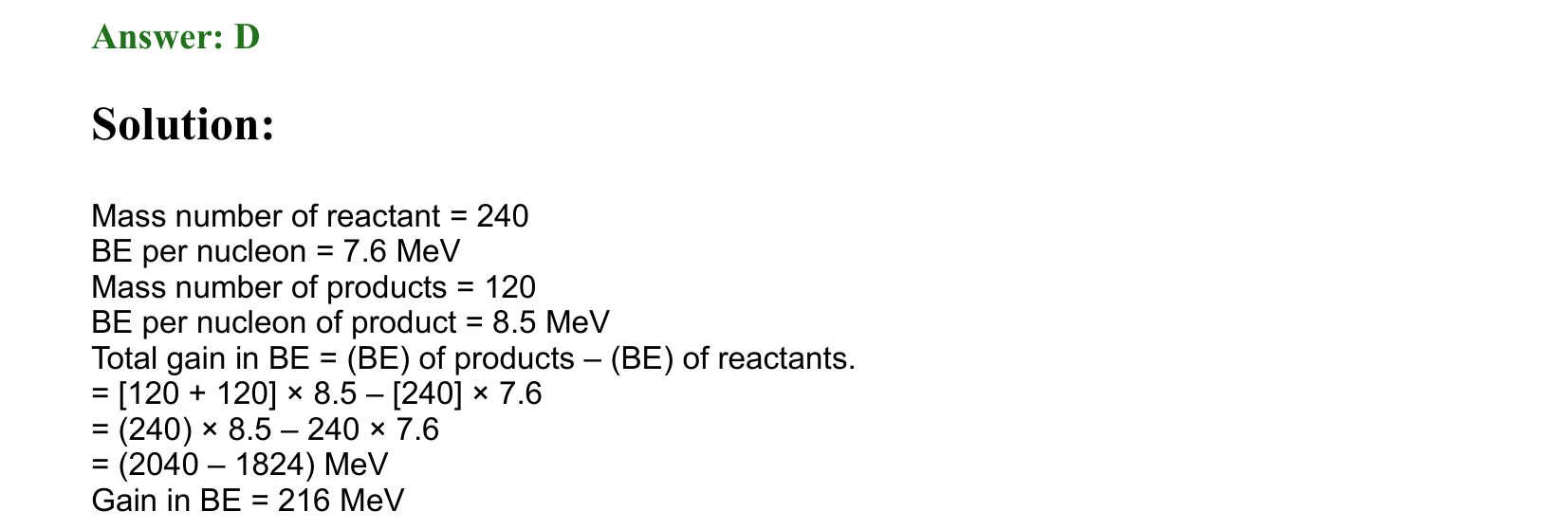 Atoms and Nuclei solution 29