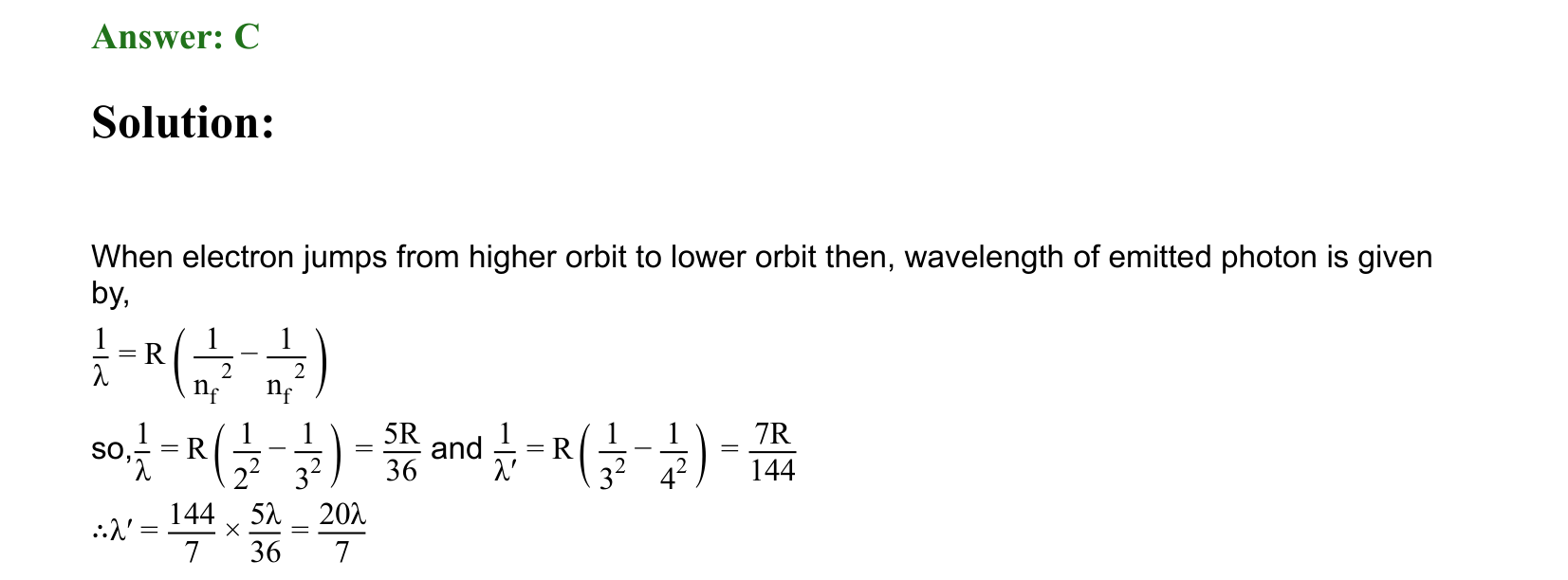 Atoms and Nuclei solution 43