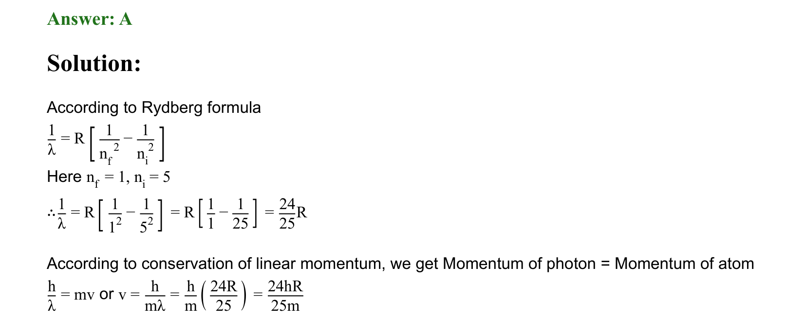 Atoms and Nuclei solution 61