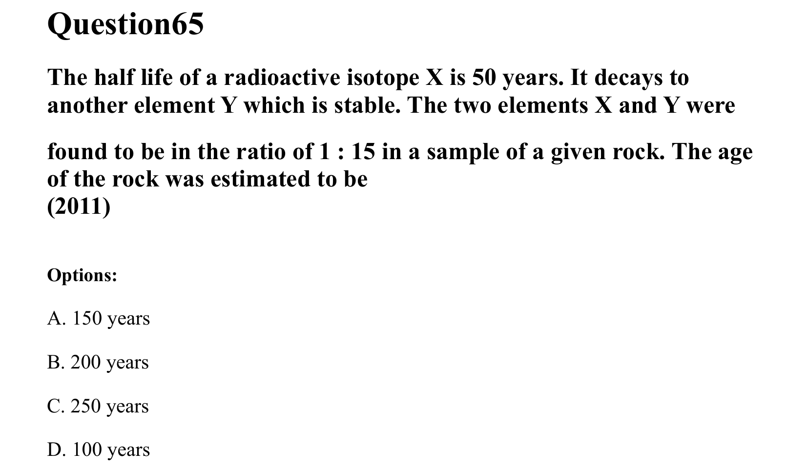 Atoms and Nuclei question 65