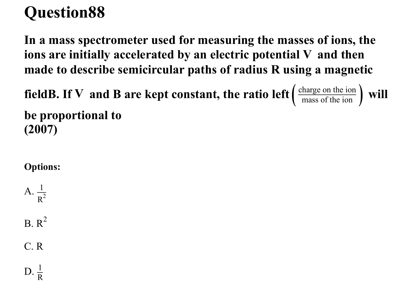 Atoms and Nuclei question 88