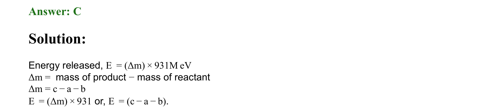 Atoms and Nuclei solution 96