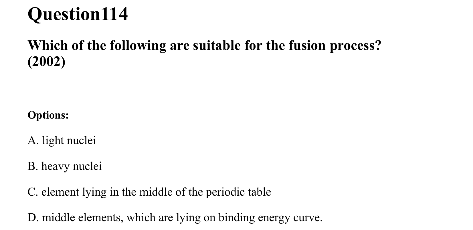 Atoms and Nuclei question 114