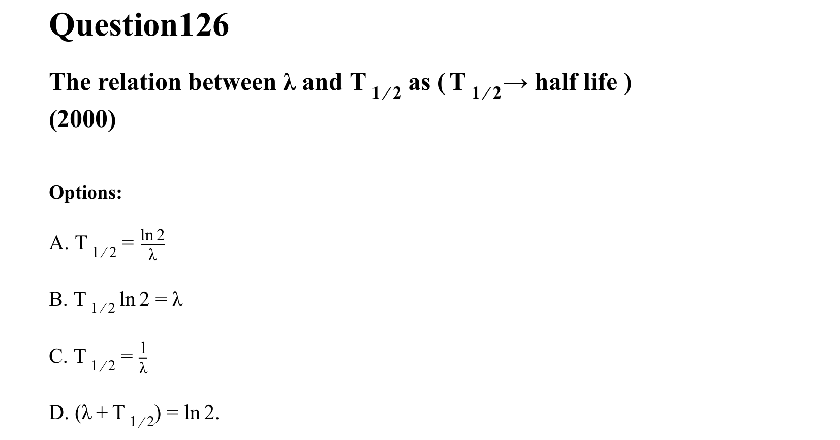 Atoms and Nuclei question 126