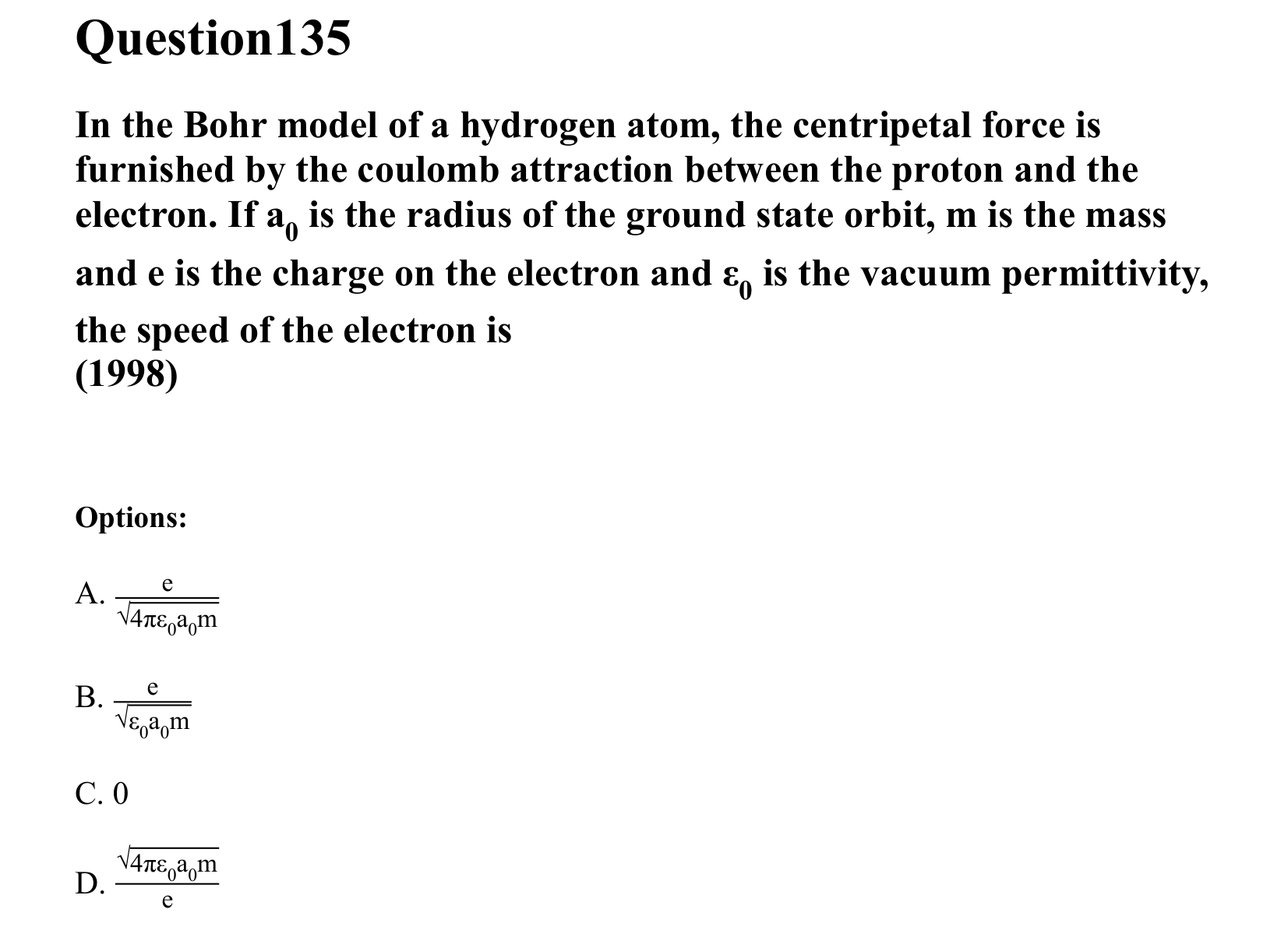 Atoms and Nuclei question 135