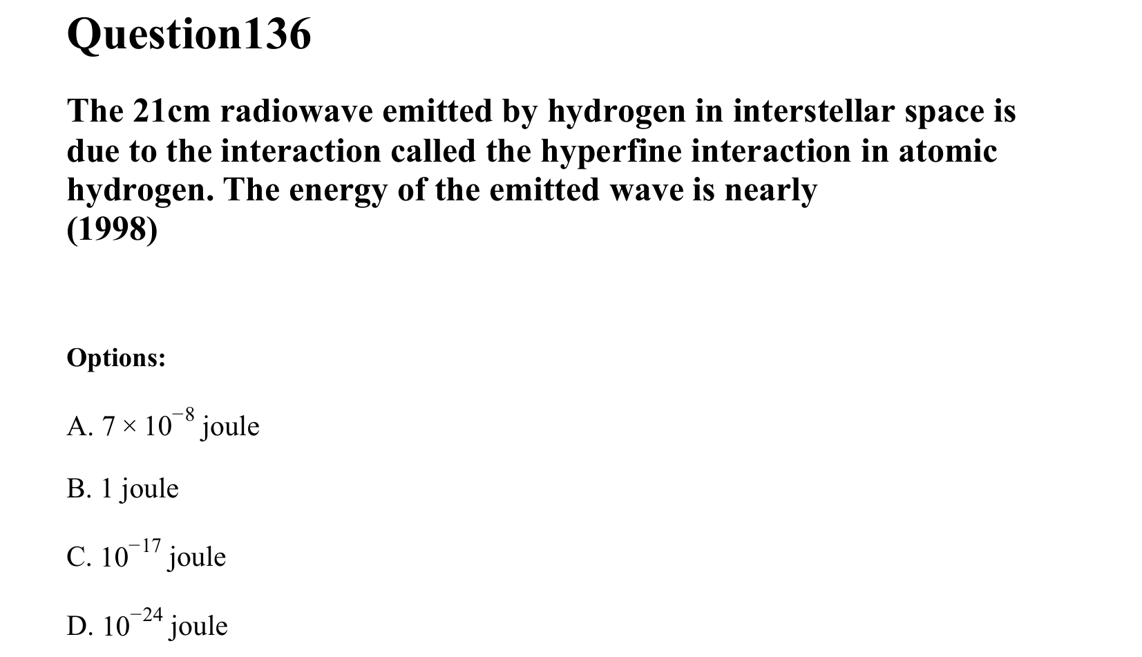 Atoms and Nuclei question 136