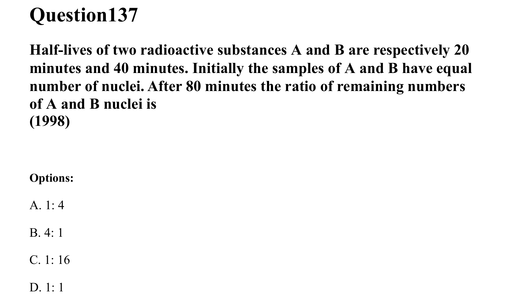 Atoms and Nuclei question 137