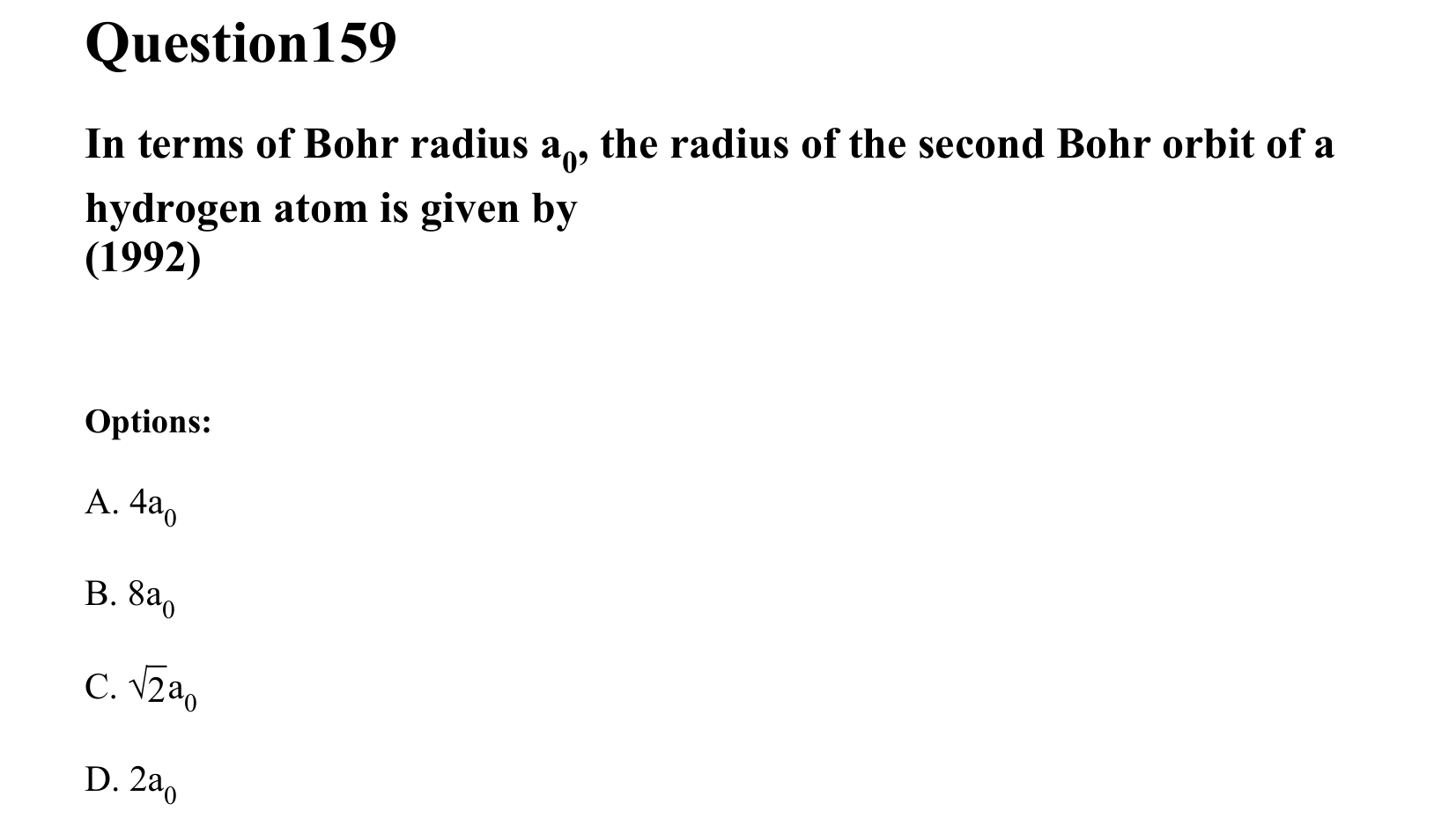 Atoms and Nuclei question 159
