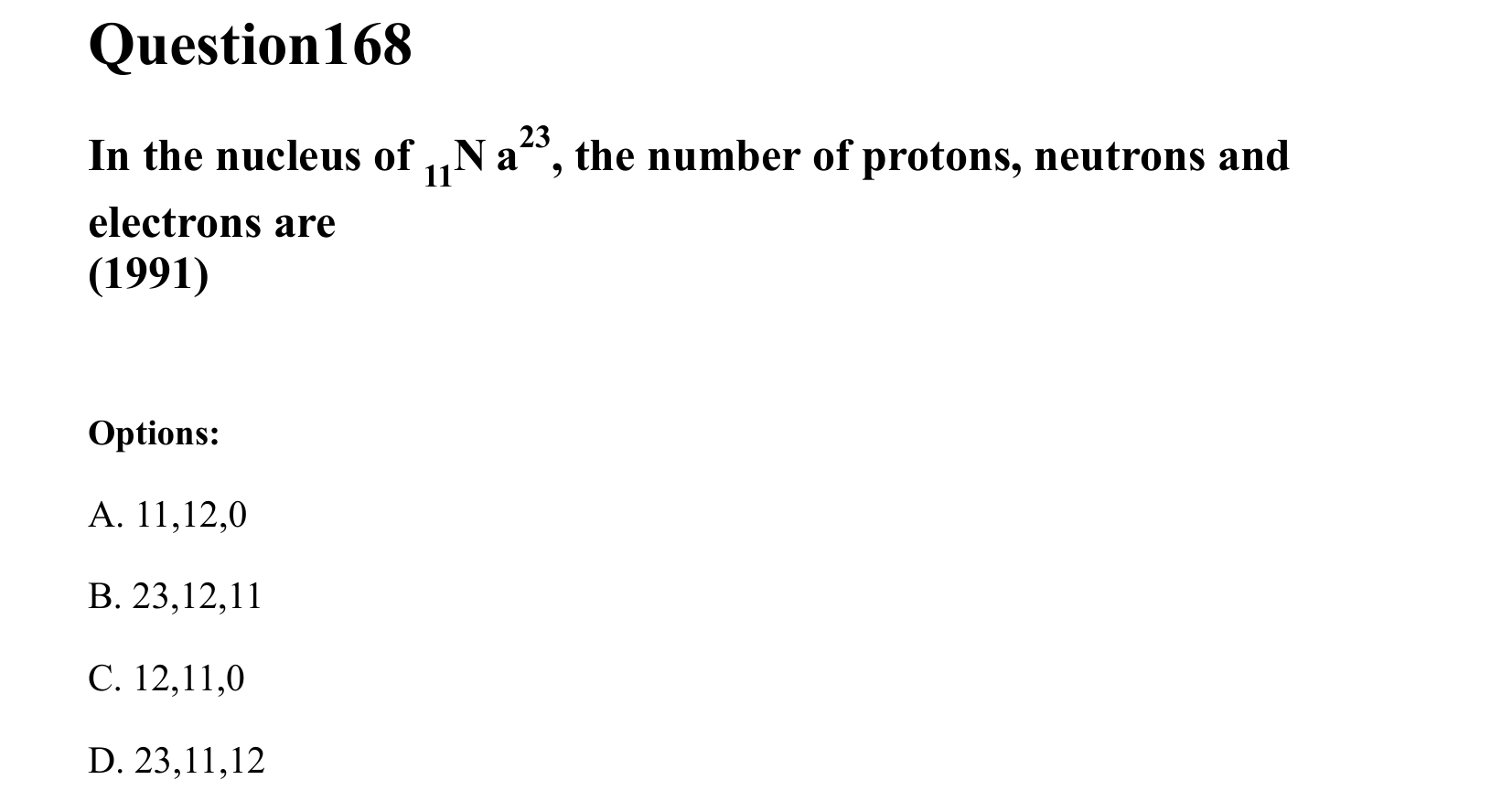 Atoms and Nuclei question 168
