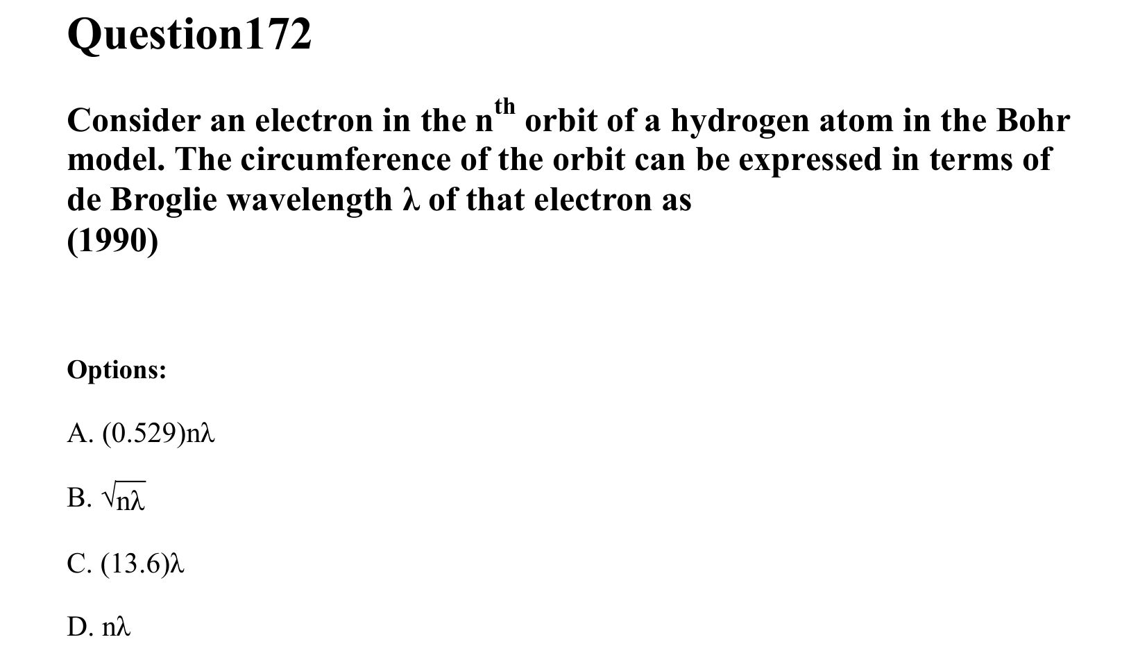 Atoms and Nuclei question 172