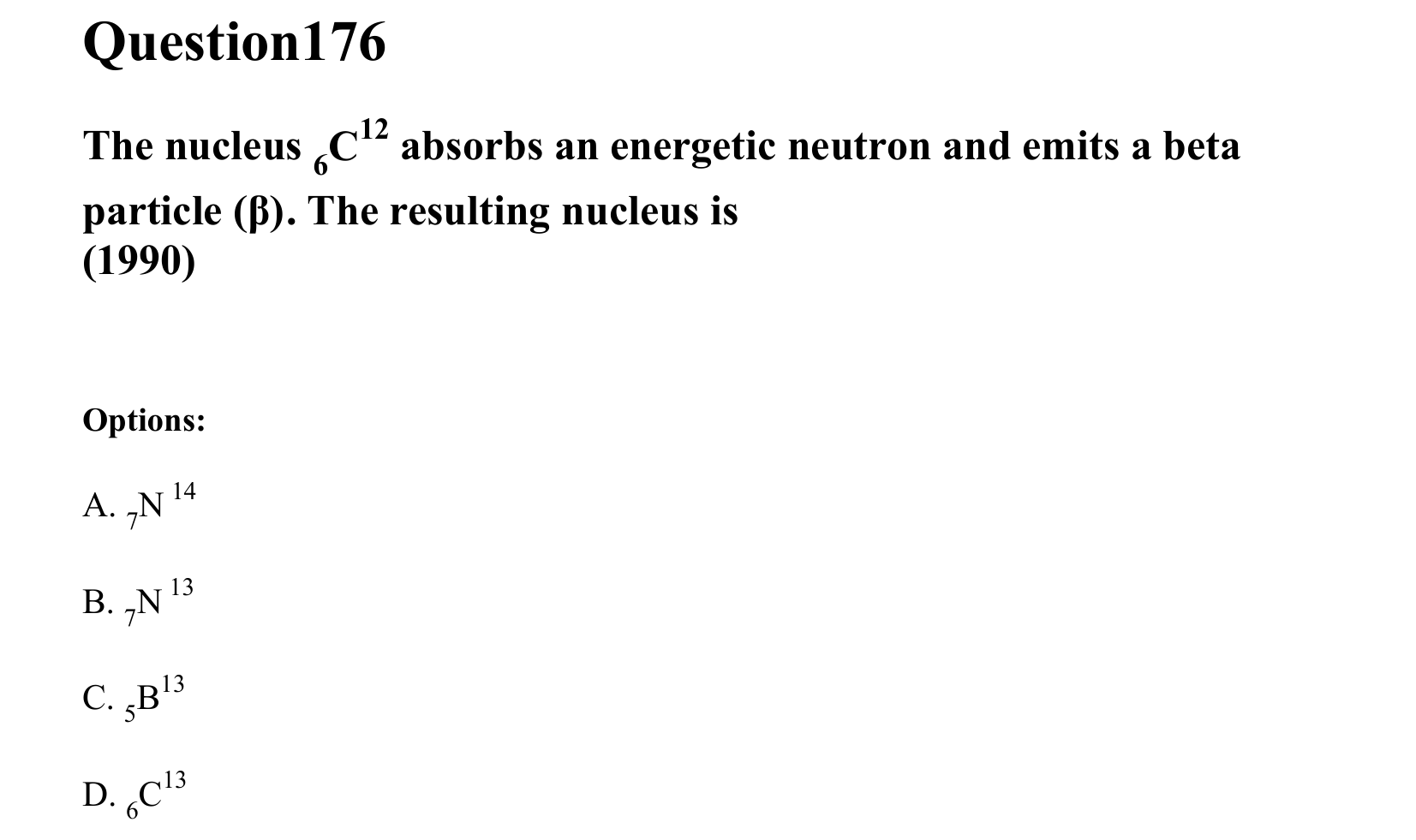 Atoms and Nuclei question 176