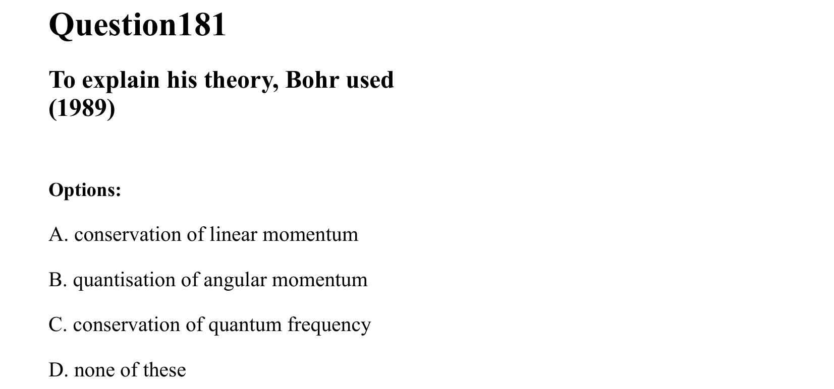Atoms and Nuclei question 181